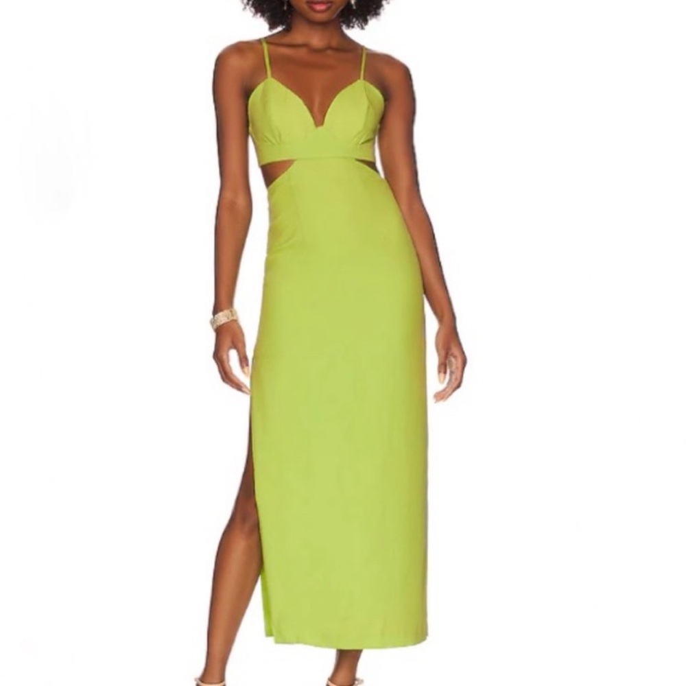 Bardot Vibrant Green Backless Dress